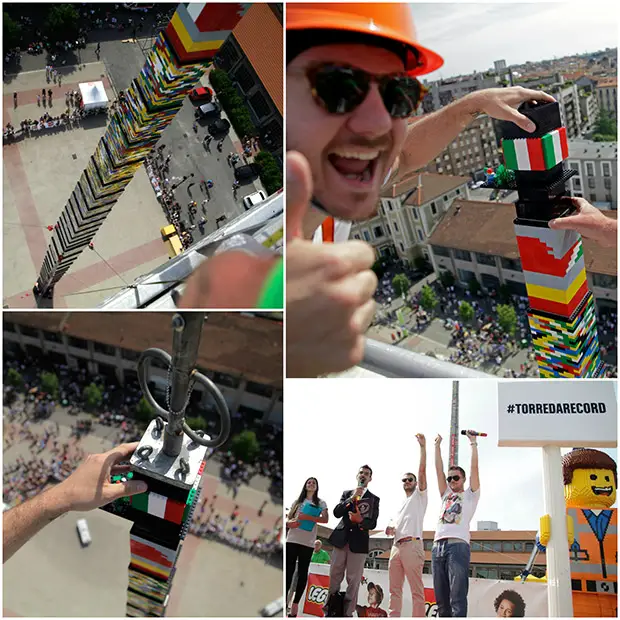 Lego-tower-italia-collage Guinness World Records
